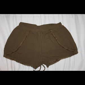 army green shorts